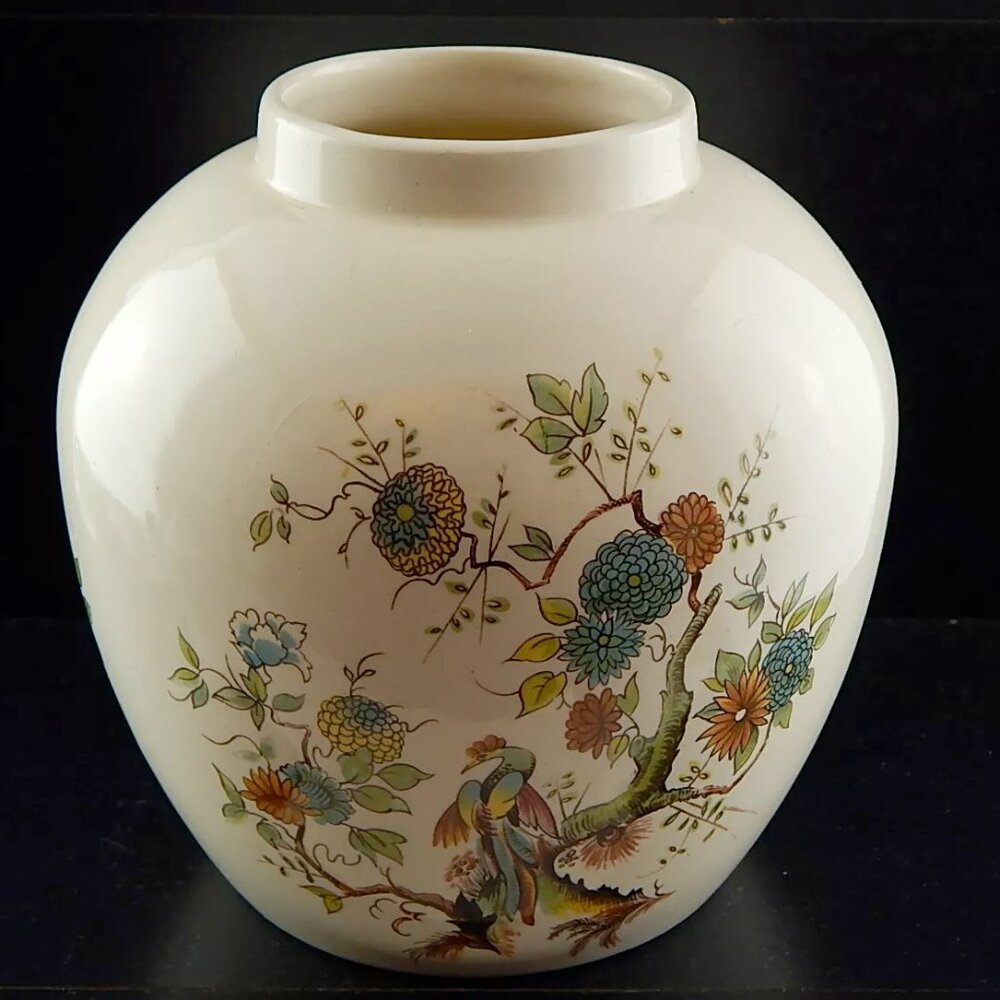 Vintage Royal Cauldon Ginger Cookie Jar R. Twining's & Co London Porcelain Pot